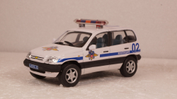 Ваз-2123 Нива Милиция, Chevrolet Niva Милиция, Cararama 1:43