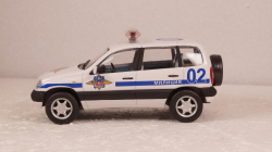 Ваз-2123 Нива Милиция, Chevrolet Niva Милиция, Cararama 1:43
