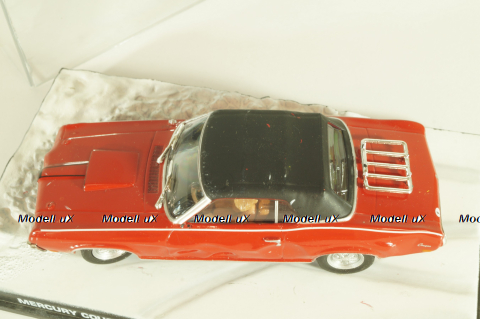 Mercury Cougar from movie "On her Majesty's secret service" 1969, red, James Bond Modellauto Collection №21, Altaya 1:43