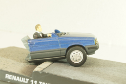 Renault 11 Taxi from movie "A view to a kill" 1985, blue, James Bond Modellauto Collection, Altaya 1:43