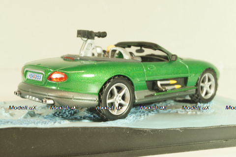 Jaguar XKR from movie "Die another day" 2002, green, James Bond Modellauto Collection №6, Altaya 1:43