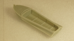 Лодка Казанка с веслами, Кит 1:43