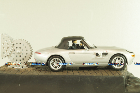 BMW Z8 from movie "The world is not enough" 1999, silver, James Bond Modellauto Collection №4 , Altaya 1:43