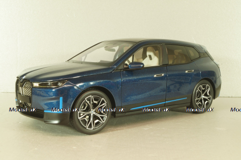 BMW iX 2022, blue metallic, 110023100,  Minichamps 1:18