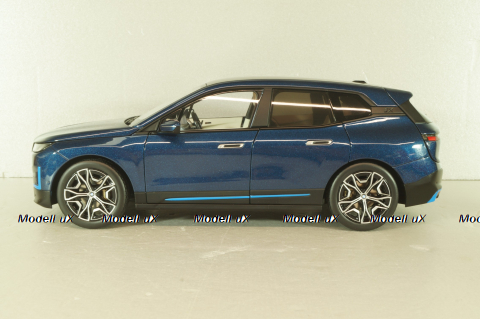 BMW iX 2022, blue metallic, 110023100,  Minichamps 1:18