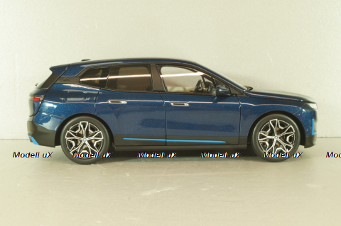BMW iX 2022, blue metallic, 110023100,  Minichamps 1:18