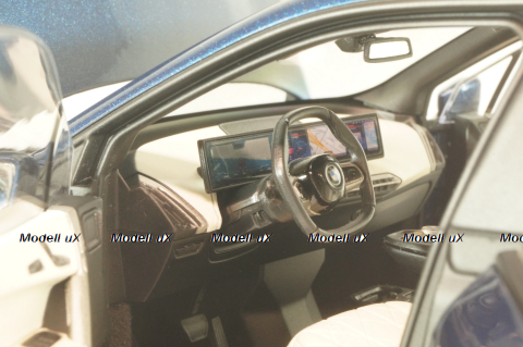 BMW iX 2022, blue metallic, 110023100,  Minichamps 1:18