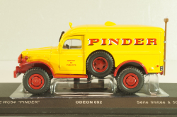 Dodge WC54 "Pinder" yellow/red, 092, Odeon 1:43 Уценка!