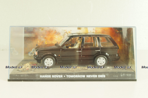 Range Rover (P38) from movie "Tomorrow never dies" 1997, black, James Bond Modellauto Collection #34, Altaya 1:43