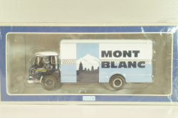 Saviem JM 200 truck "Lait Mont Blanc" 1964, blue/light blue/white, Les Plus Mythiques Saviem #1, Deagostini 1:43