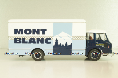 Saviem JM 200 truck "Lait Mont Blanc" 1964, blue/light blue/white, Les Plus Mythiques Saviem #1, Deagostini 1:43