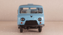 Уаз-452к голубой/серый, Агат 1:43