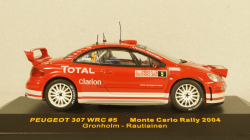 Peugeot 307 Monte Carlo Rally 2004, RAM141, IXO 1:43