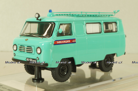 Уаз-450А, Милиция с интерьером г. Запорожье, УССР 1963 г., 145022, DiP Models 1:43