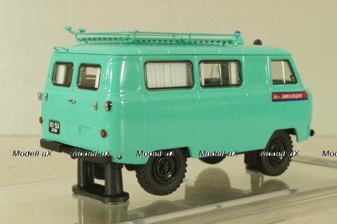 Уаз-450А, Милиция с интерьером г. Запорожье, УССР 1963 г., 145022, DiP Models 1:43