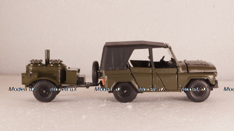 Уаз-469 с прицепом полевая кухня, Агат 1:43