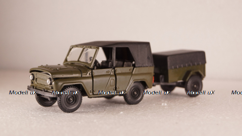 Уаз-469 с прицепом, Агат 1:43