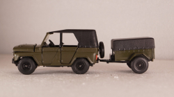 Уаз-469 с прицепом, Агат 1:43