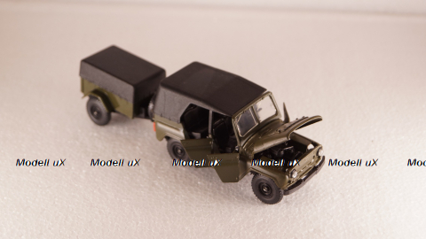 Уаз-469 с прицепом, Агат 1:43