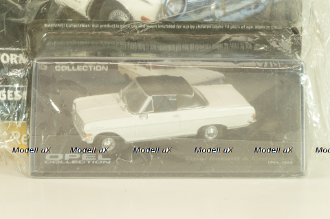 Opel Rekord (A) Cabriolet 1963, white, OPC094, Opel Collection #94 1:43 с журналом, запечатанный!