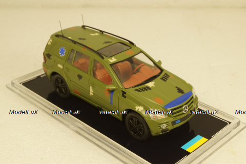 Mercedes GL500 X164 Ukraine Territorial Forces Gun Truck (Kyiv 2022), TruckTyr 1:43