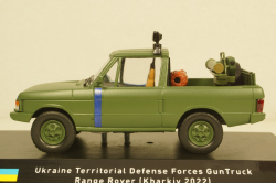 Range Rover Classic Ukraine Territorial Forces Gun Truck (Kharkiv 2022), TruckTyr 1:43