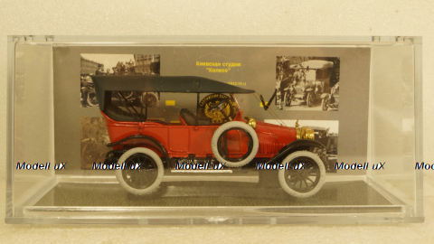 Руссо-Балт К12-20 VIII серии (1913), красный, Студия Колесо 1:43