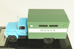 ГЗСА-3712 фургон "Почта" на шасси 53-12, голубой/зеленый, 105350, DIP Models 1:43 