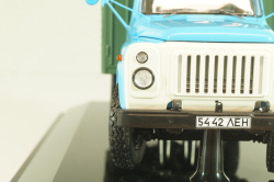 ГЗСА-3712 фургон "Почта" на шасси 53-12, голубой/зеленый, 105350, DIP Models 1:43 