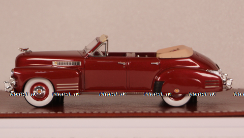 Cadillac Series 62 Convertible Open 1941, maroom metallic, GIM021A, GIM 1:43