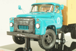ГЗСА-3704 фургон "хлеб" на шасси Газ-52-01 1969 г., синий/бежевый, 105216, DiP Models 1:43