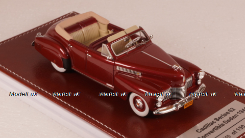 Cadillac Series 62 Convertible Open 1941, maroom metallic, GIM021A, GIM 1:43