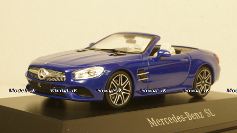Mercedes SL (R231), blue Hardtop liegt by, Facelift, Spark 1:43