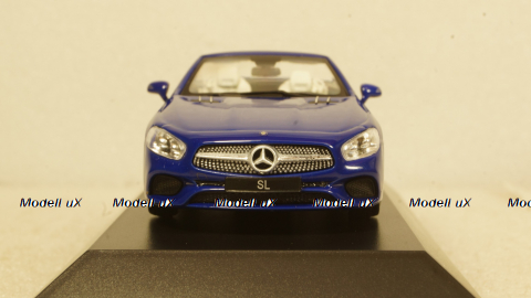 Mercedes SL (R231), blue Hardtop liegt by, Facelift, Spark 1:43
