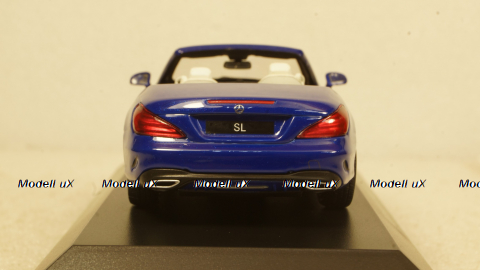 Mercedes SL (R231), blue Hardtop liegt by, Facelift, Spark 1:43