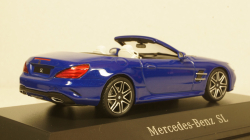 Mercedes SL (R231), blue Hardtop liegt by, Facelift, Spark 1:43