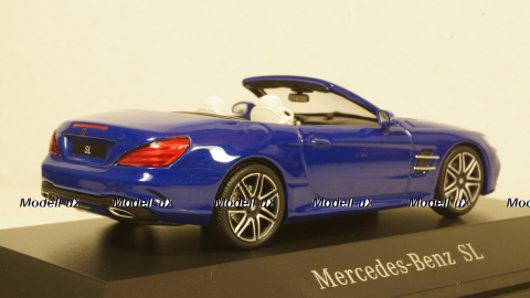Mercedes SL (R231), blue Hardtop liegt by, Facelift, Spark 1:43