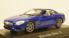 Mercedes SL (R231), blue Hardtop liegt by, Facelift, Spark 1:43