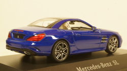 Mercedes SL (R231), blue Hardtop liegt by, Facelift, Spark 1:43
