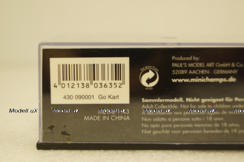 Kart, red, 430090001, Minichamps 1:43