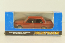 Ваз-2105 жигули, бордовая, август 1988г.,Тантал/Радон 1:43