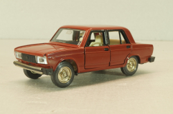 Ваз-2105 жигули, бордовая, август 1988г.,Тантал/Радон 1:43