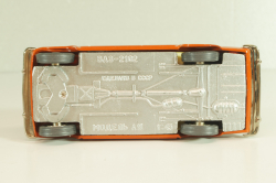 Ваз-2102 А11, Жигули, кирпичный, Май 19..г, Тантал/Радон 1:43
