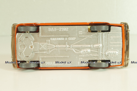 Ваз-2102 А11, Жигули, кирпичный, Май 19..г, Тантал/Радон 1:43