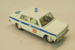 Ваз-2101 Милиция, бело-голубой, сентябрь 1990г.,  Тантал/Радон 1:43