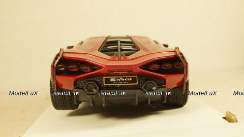 Lamborghini Sian FKP 37, metallic-red, Burago 1:24