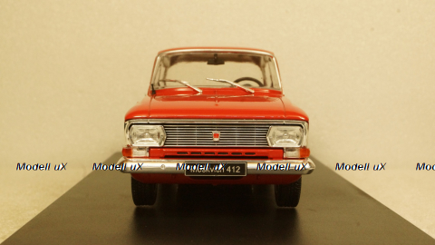 Москвич 412 красный, WB124073, WhiteBox 1:24