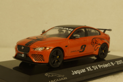 Jaguar XE SV Project 8 2017 orange/black , Altaya 1:43