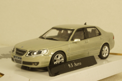 Saab 9,5 aero sedan silver, Cararama 1:43