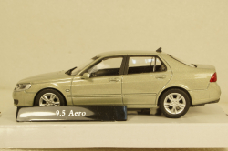 Saab 9,5 aero sedan silver, Cararama 1:43